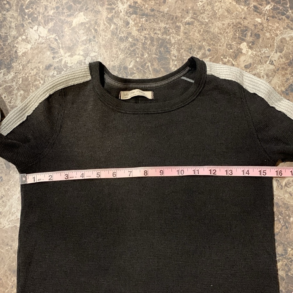Free People Tasha Waffle Knit Thermal Top Size Small - Picture 9 of 10